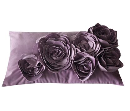 Kissen Samtkissen Kissenhülle Samt Floral pad concept lilac Flieder rosa Ton 30x50 cm von pad concept
